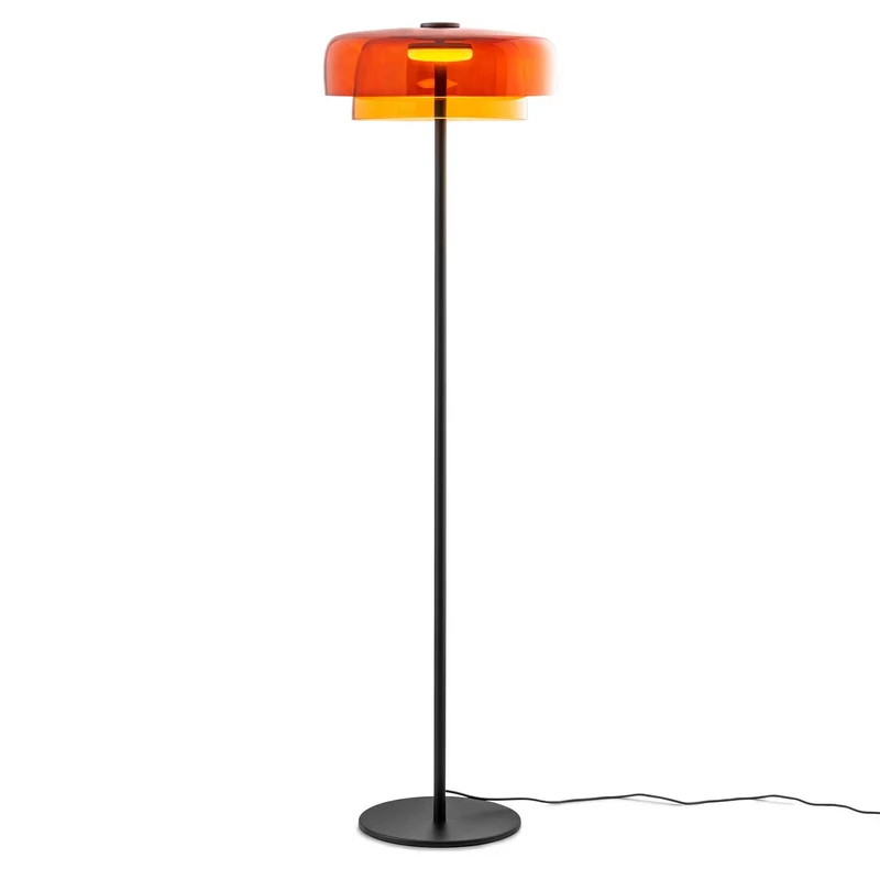 Levels 2 - Lampadaire LED en verre soufflé, style contemporain