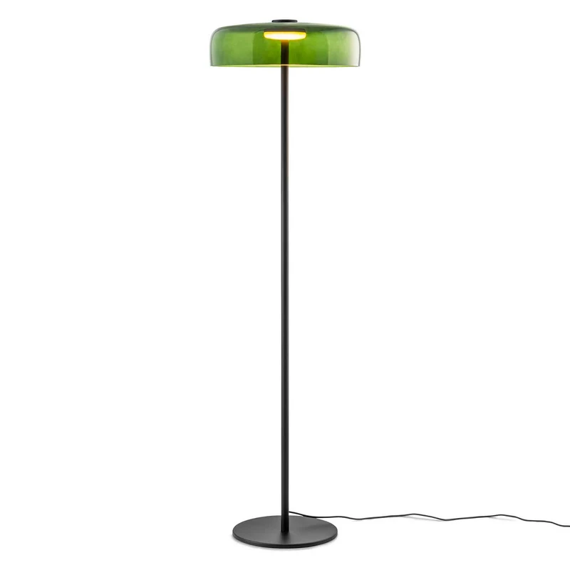 Levels 1 - Lampadaire LED en verre soufflé, style contemporain