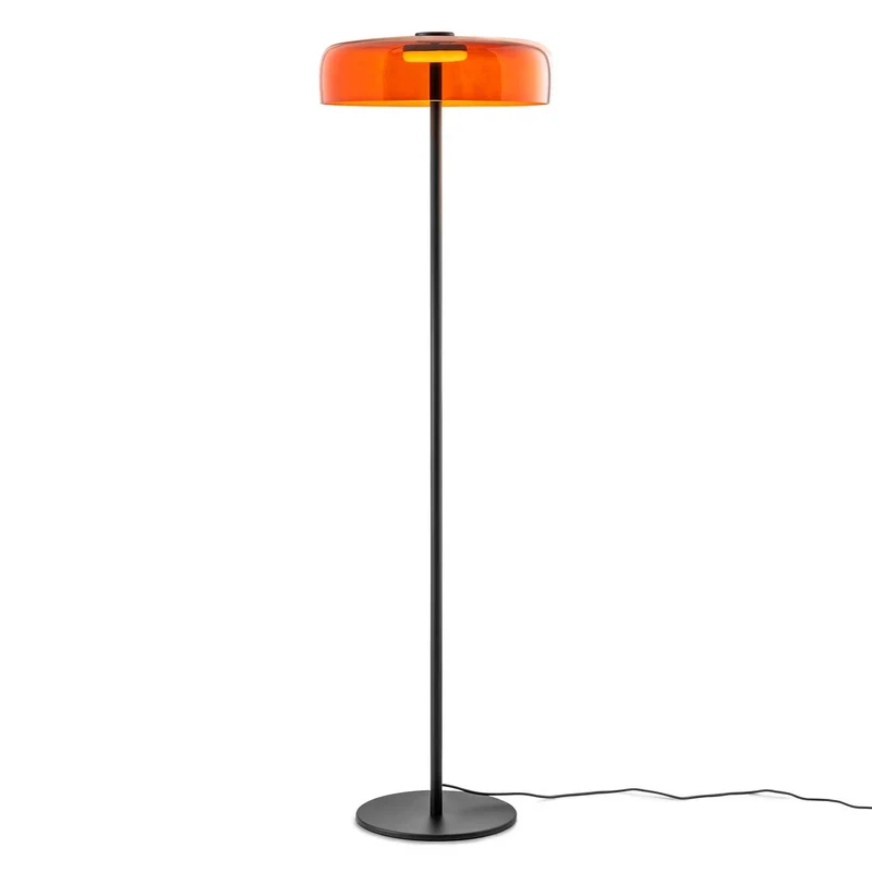Levels 1 - Lampadaire LED en verre soufflé, style contemporain