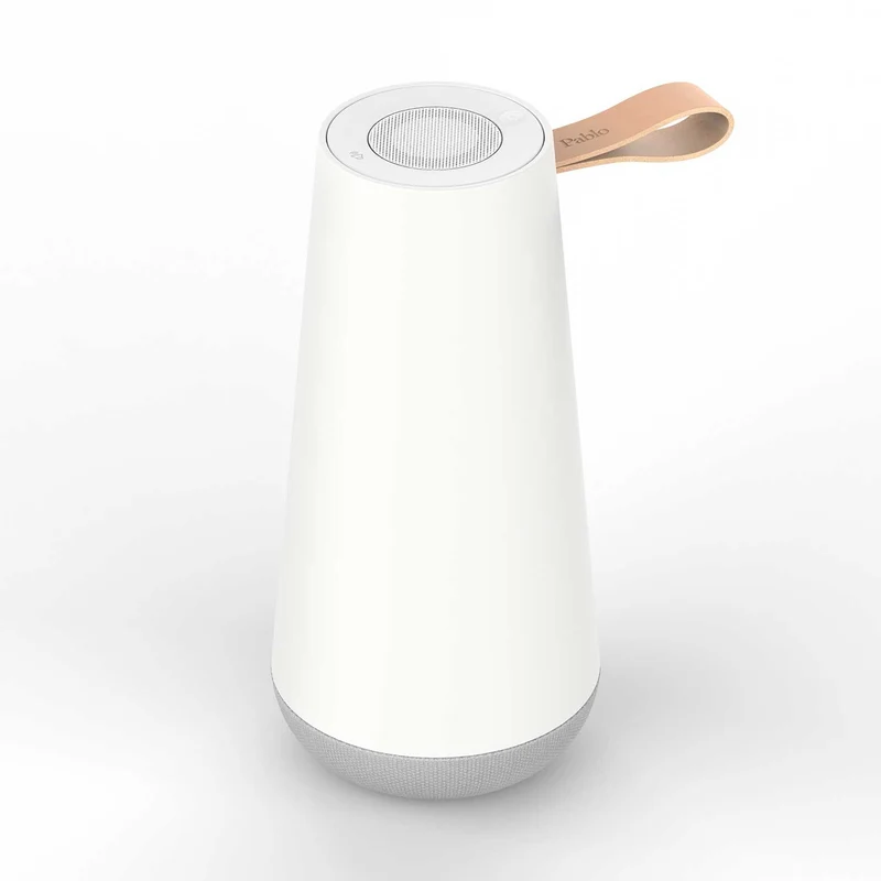 Uma Mini - Lampe à poser portable avec enceinte Bluetooth en PMMA, style contemporain