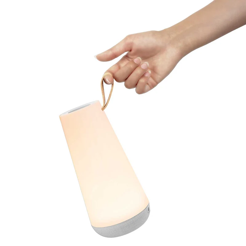 Uma Mini - Lampe à poser portable avec enceinte Bluetooth en PMMA, style contemporain
