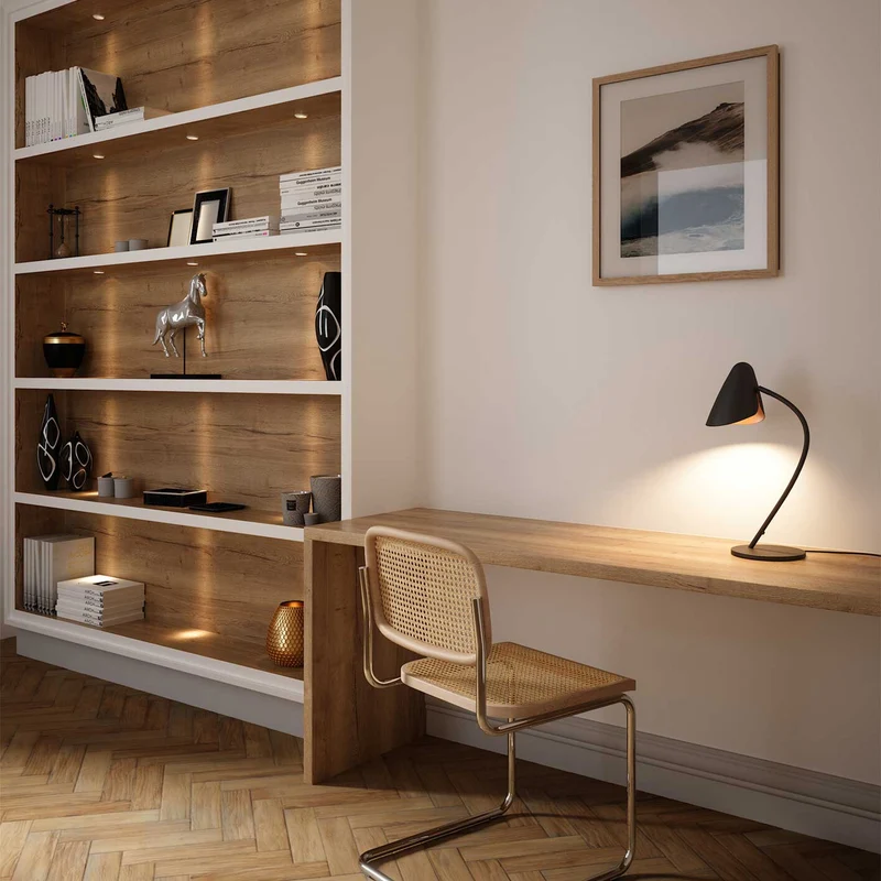 Organic - Lampe à poser en acier, style organique