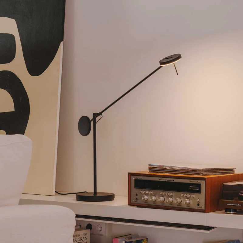 Invisible - Lampe à poser en acier et aluminium, style minimaliste