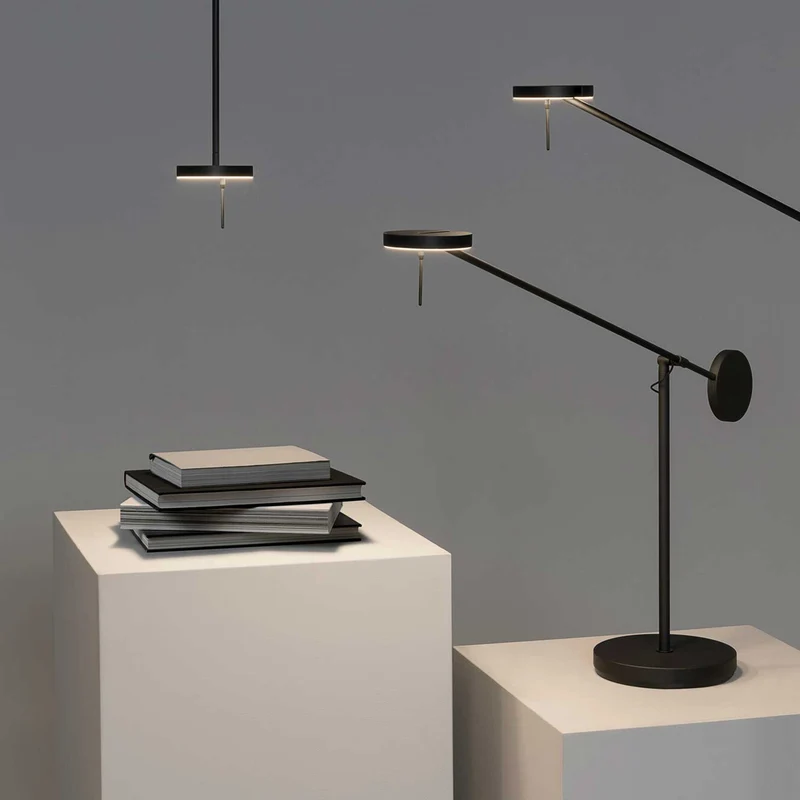 Invisible - Lampe à poser en acier et aluminium, style minimaliste