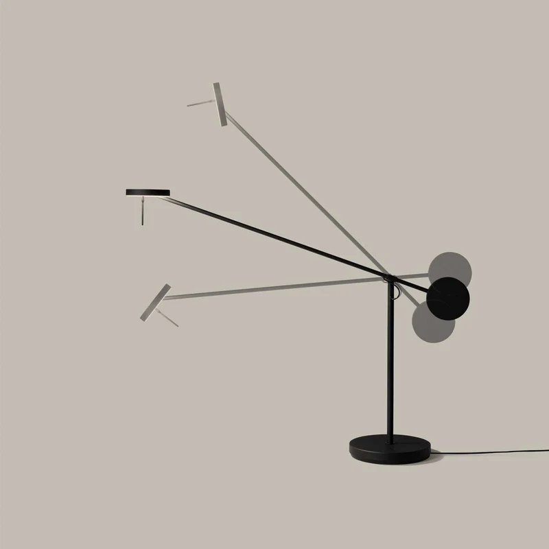 Invisible - Lampe à poser en acier et aluminium, style minimaliste