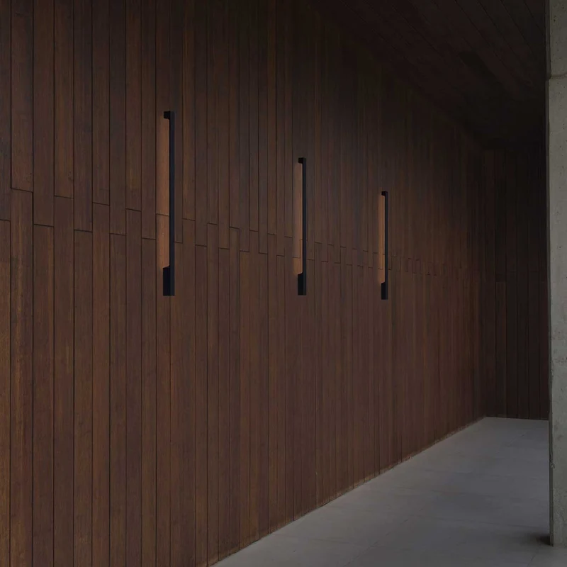 Lime - Applique murale LED d’extérieur en acier, style contemporain