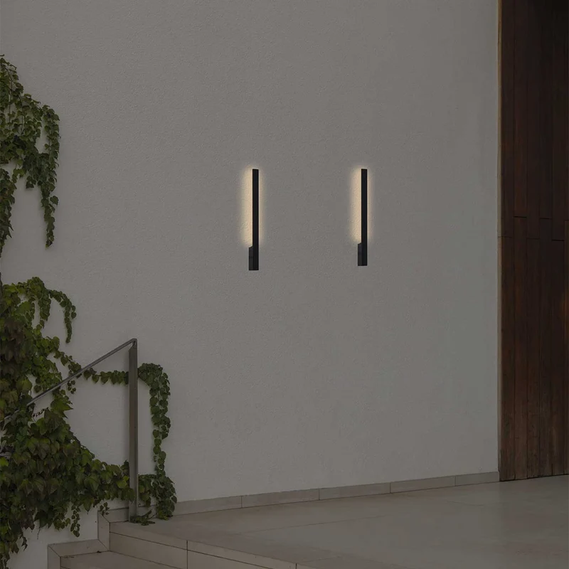 Lime - Applique murale LED d’extérieur en acier, style contemporain