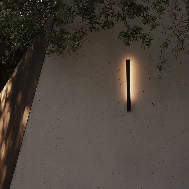 Lime - Applique murale LED d’extérieur en acier, style contemporain