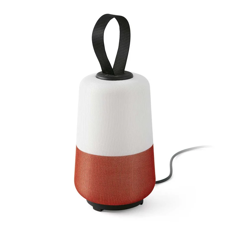 Muna - Lampe d’extérieur en textile et polyéthylène, style contemporain