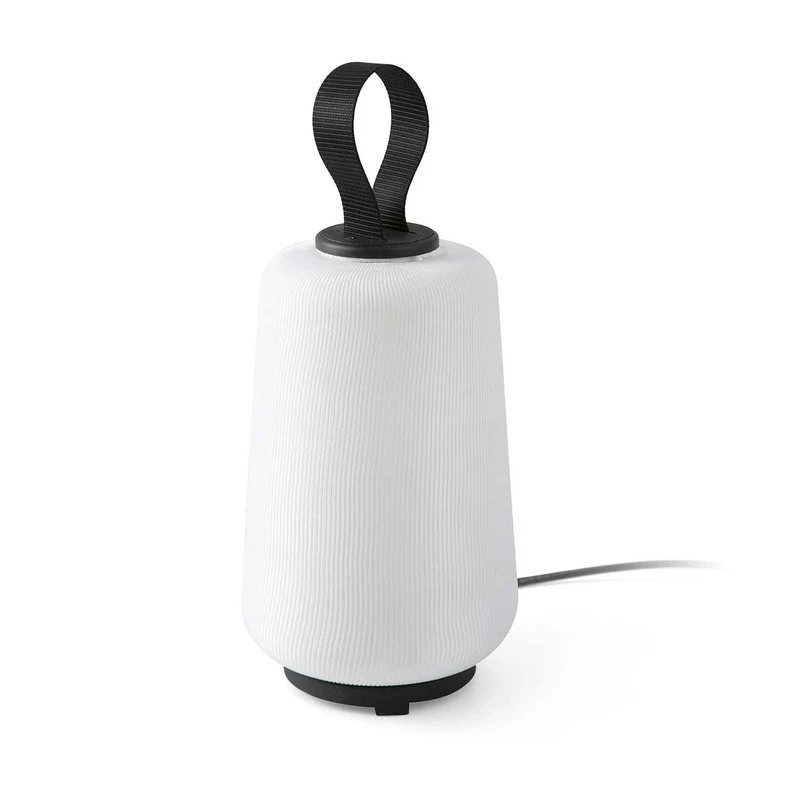Muna - Lampe d’extérieur en textile et polyéthylène, style contemporain