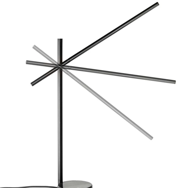 Tubs - Lampe à poser en acier et marbre, style architectural