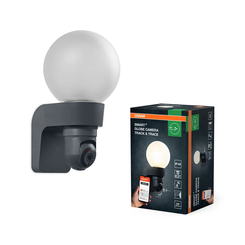 OSRAM SMART+ lampada da parete esterna con telecamera, attacco E27