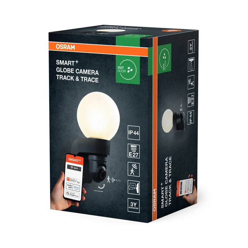 OSRAM SMART+ lampada da parete esterna con telecamera, attacco E27