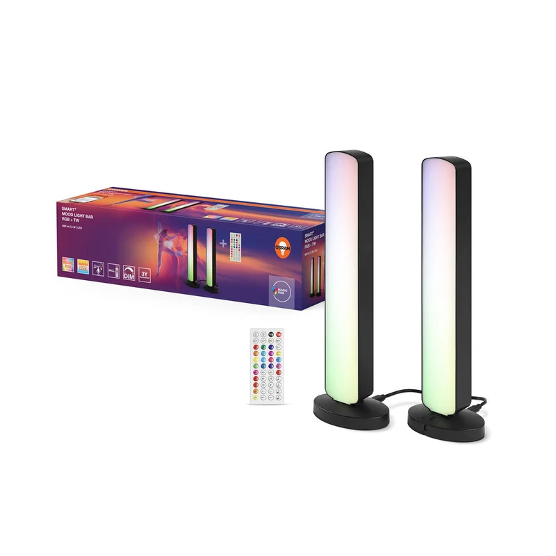 OSRAM SMART+ WIFI LED RGB lampada da terra, piccola, nera, 2x2,5W