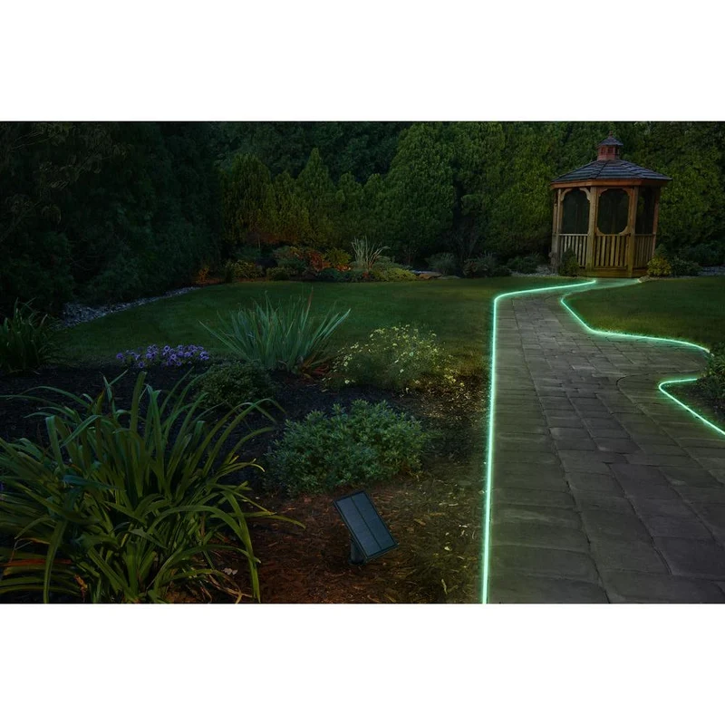 OSRAM FLEX OUTDOOR SOLAR striscia luminosa LED flessibile, 3M, 1.2W, controllo colore RGB, alimentata a energia solare, IP44, con telecomando, dimmerabile