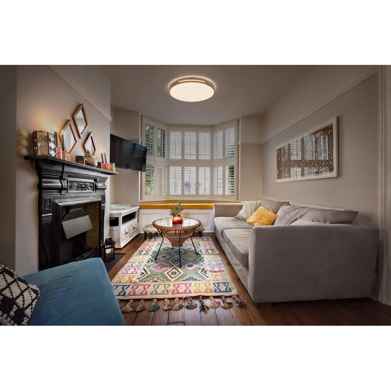 OSRAM ORBIS Woodburry lampada da soffitto dimmerabile Click-DIM 24W 390mm legno