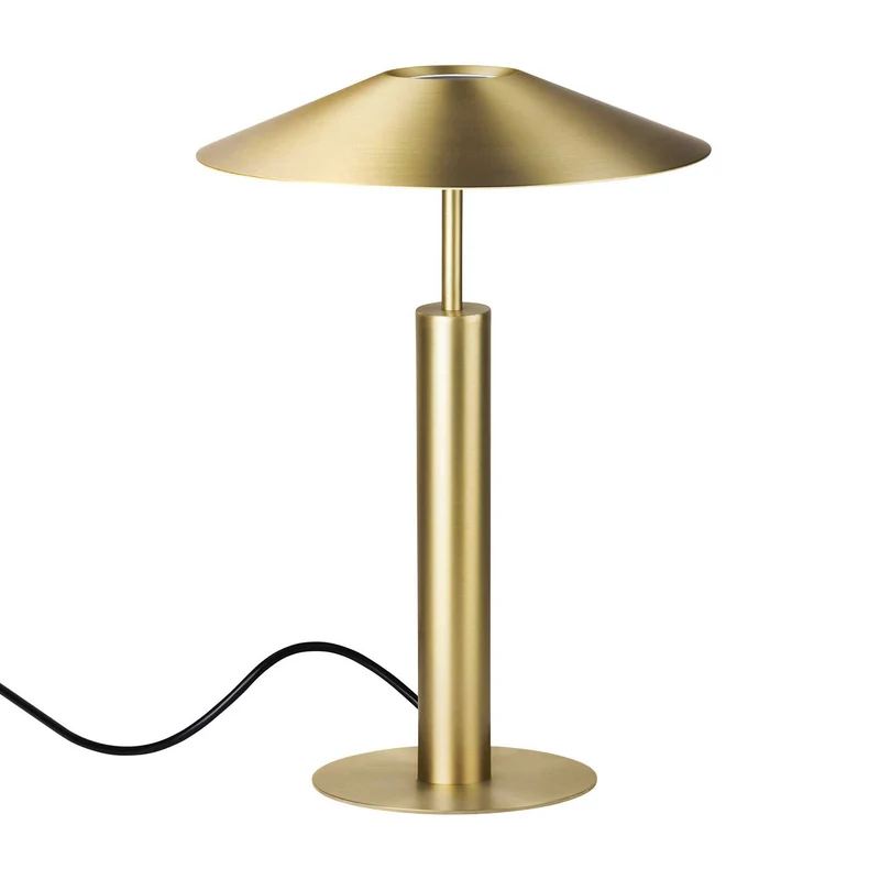 H - Lampe à poser en acier et acrylique sablé, style minimaliste