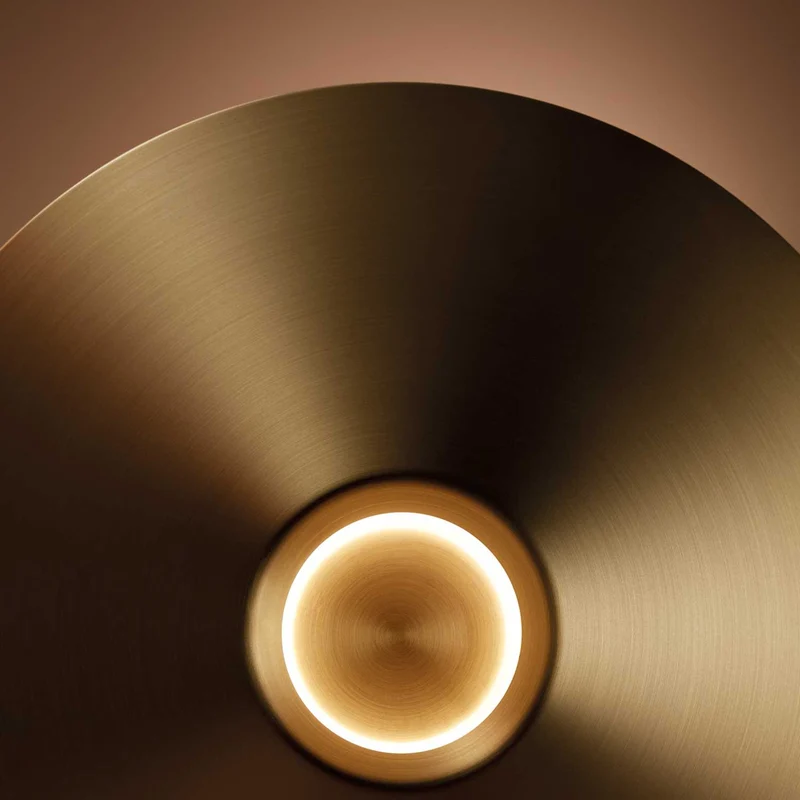 H - Lampe à poser en acier et acrylique sablé, style minimaliste