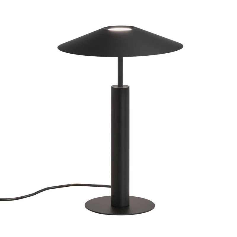 H - Lampe à poser en acier et acrylique sablé, style minimaliste