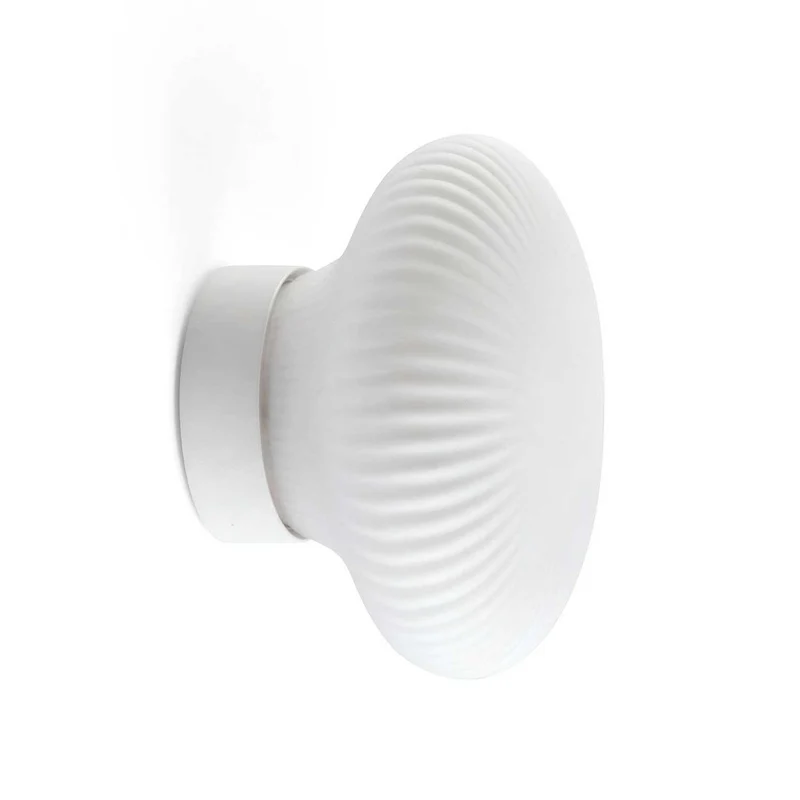 Isabelle - Applique murale LED pour salle de bains en verre et aluminium, style minimaliste