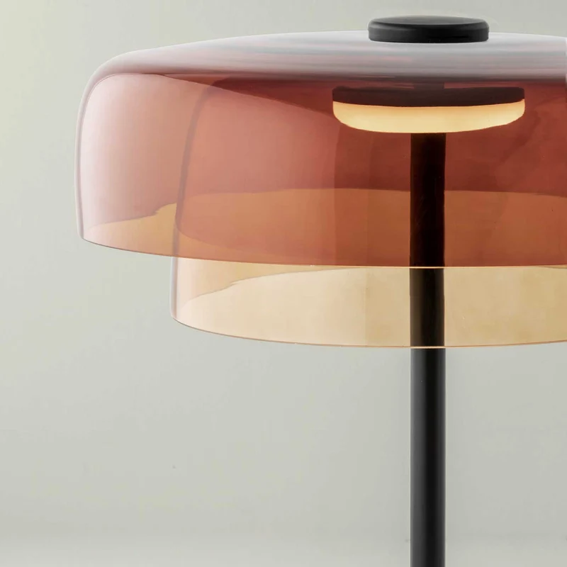 Levels 2 - Lampe à poser en verre soufflé, style contemporain
