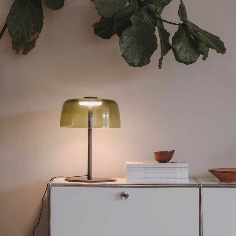 Levels 1 - Lampe à poser en verre soufflé, style contemporain
