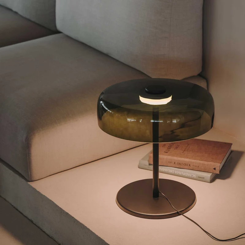 Levels 1 - Lampe à poser en verre soufflé, style contemporain