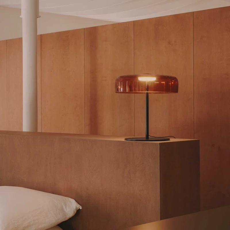 Levels 1 - Lampe à poser en verre soufflé, style contemporain