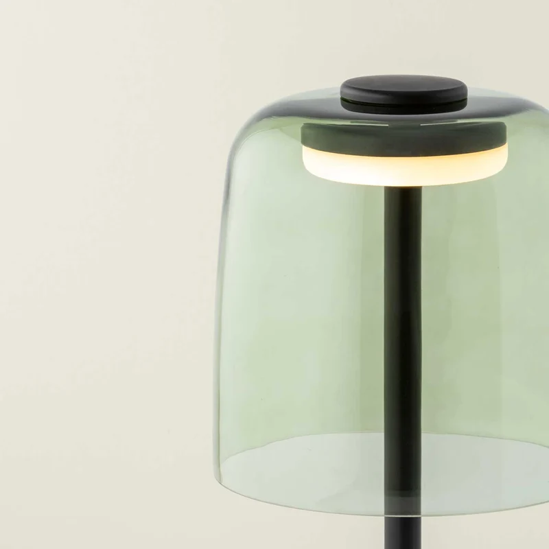 Levels 1 - Lampe à poser en verre soufflé, style contemporain