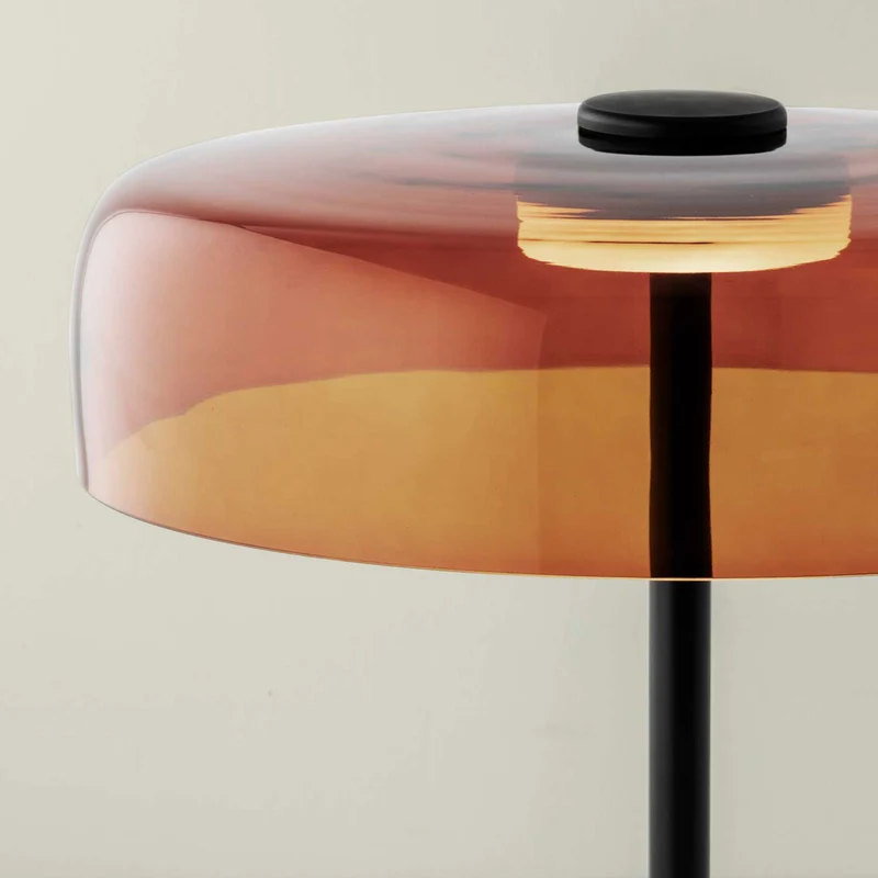 Levels 1 - Lampe à poser en verre soufflé, style contemporain