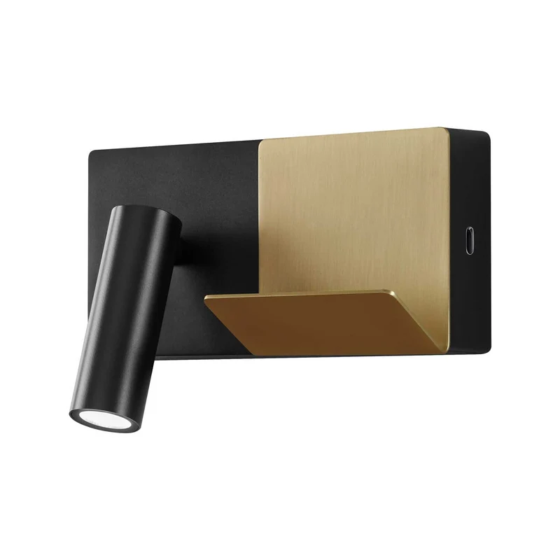 E-lamp Mini - Applique murale LED en aluminium, style fonctionnel