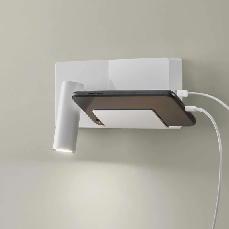 E-lamp Mini - Applique murale LED en aluminium, style fonctionnel