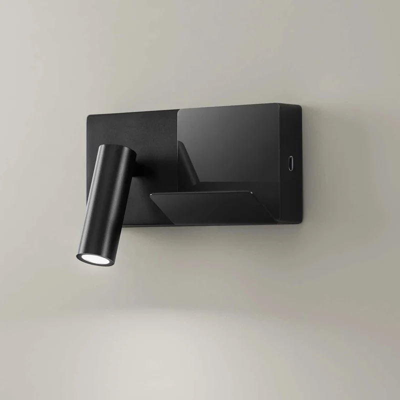 E-lamp Mini - Applique murale LED en aluminium, style fonctionnel