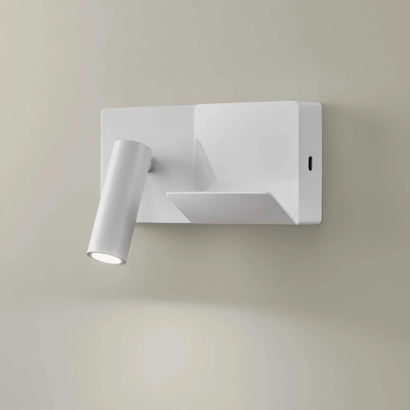 E-lamp Mini - Applique murale LED en aluminium, style fonctionnel