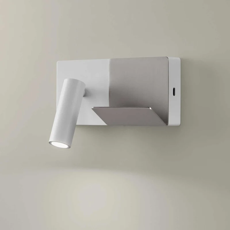 E-lamp Mini - Applique murale LED en aluminium, style fonctionnel
