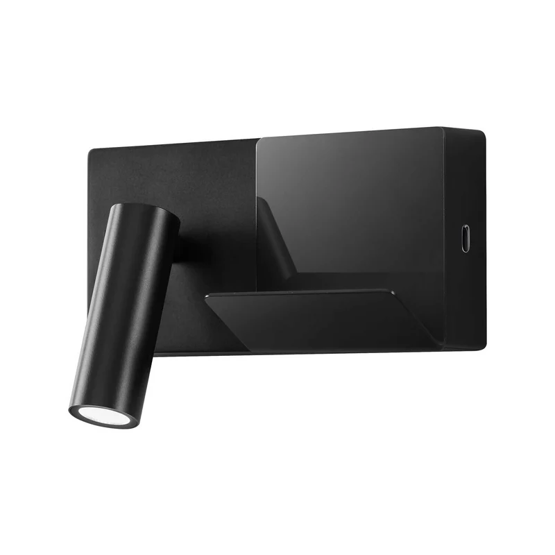 E-lamp Mini - Applique murale LED en aluminium, style fonctionnel