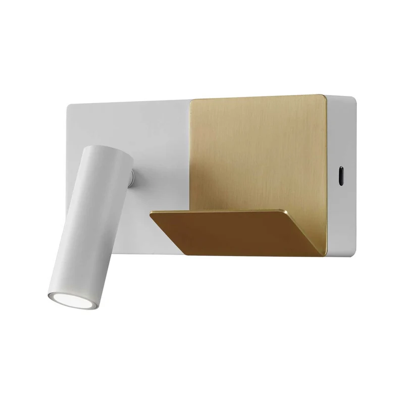 E-lamp Mini - Applique murale LED en aluminium, style fonctionnel