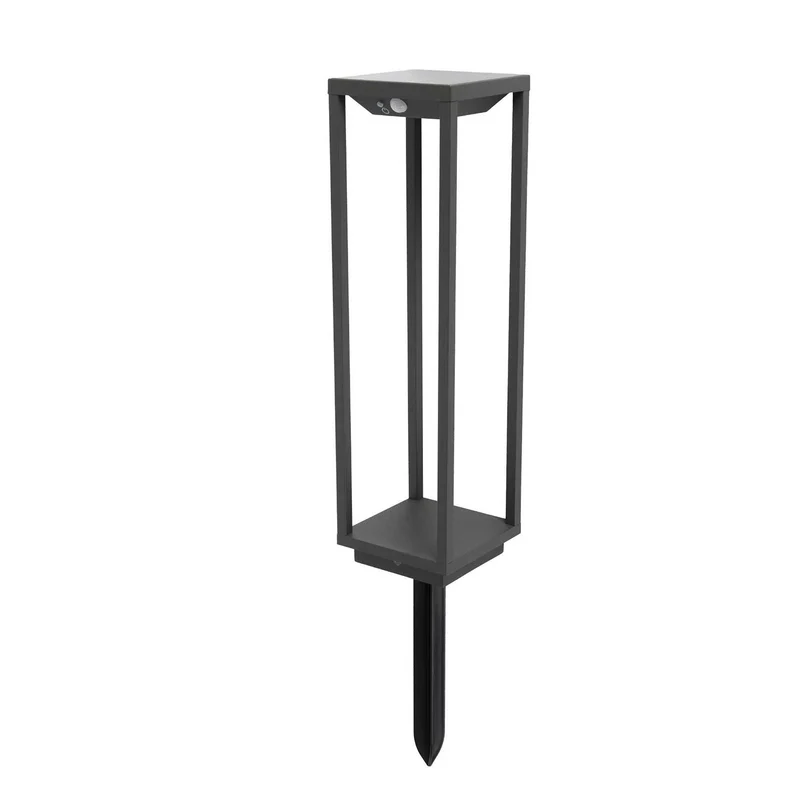 Saura - Piquet LED en acier, style contemporain