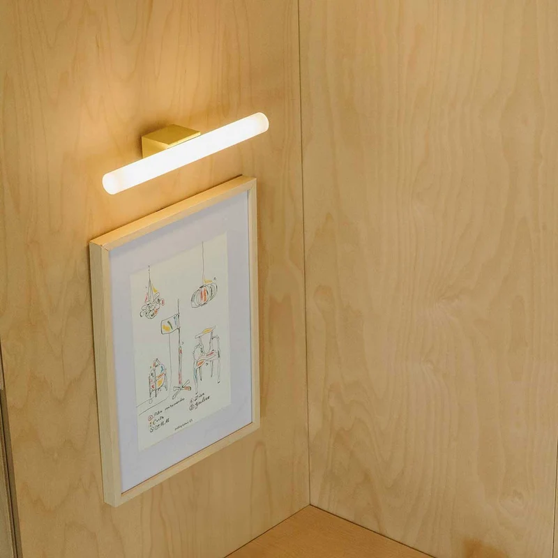 Calma - Applique murale LED en acier et verre, style contemporain