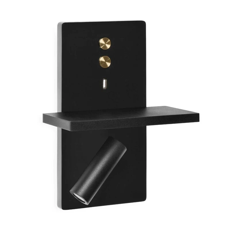 E-lamp - Applique murale LED en aluminium, style fonctionnel