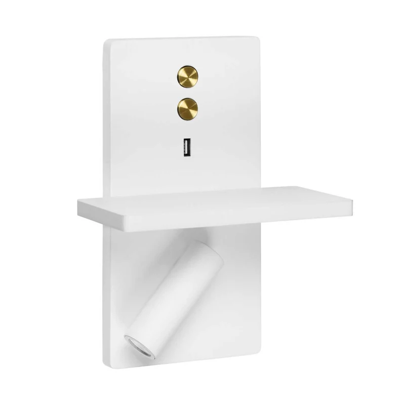 E-lamp - Applique murale LED en aluminium, style fonctionnel