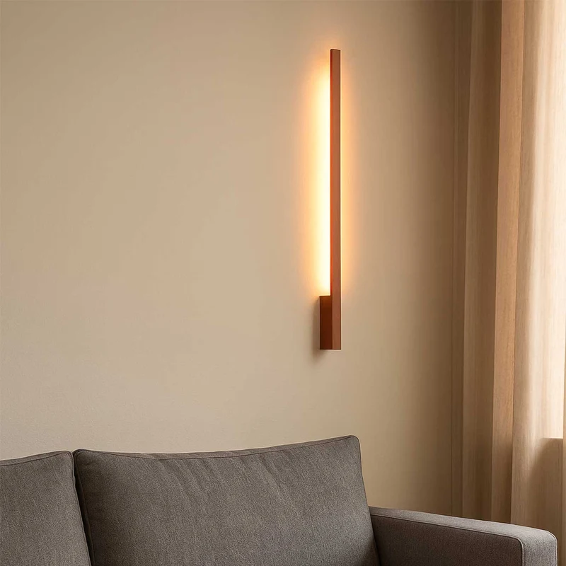 Fom - Applique murale LED minimaliste en aluminium, 50 à 90 cm