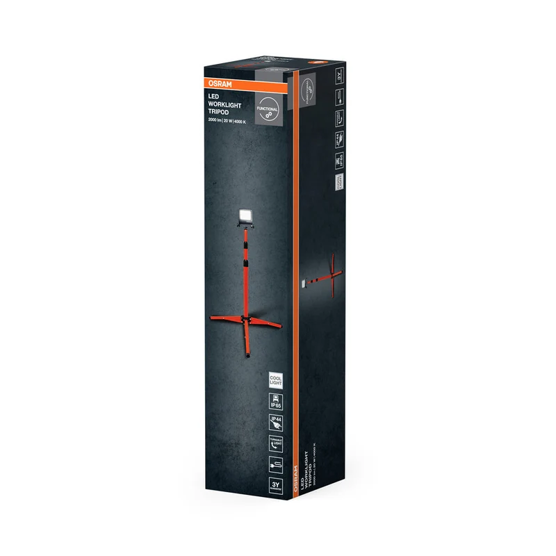 OSRAM LAMPADE DA LAVORO FARETTO TRIPODE 20W 4000 K