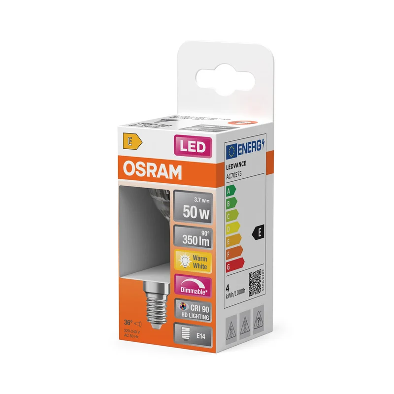 OSRAM Lampada LED LED SUPERSTAR PAR16 3.7W 927 E14, 350 lm, 2700 K, Bianco caldo