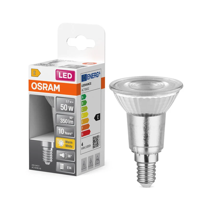 OSRAM Lampada LED LED STAR PAR16 4.5W 827 E14, 350 lm, 2700 K, Bianco caldo