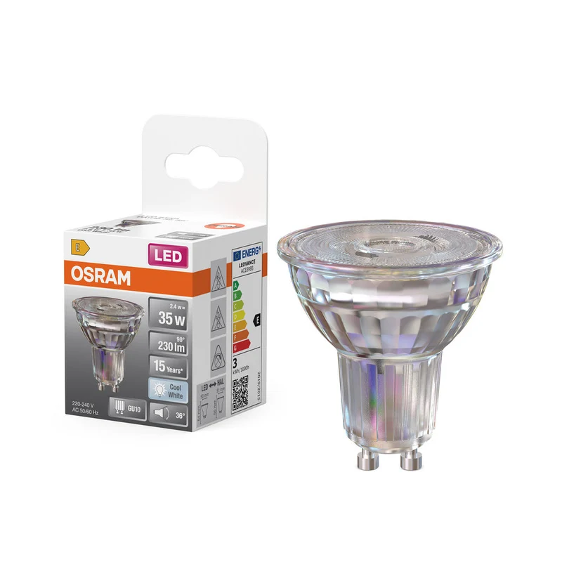 OSRAM LED STAR PAR16 LED Faretto (ex 35W) 2,6W / 4000K Bianco freddo GU10