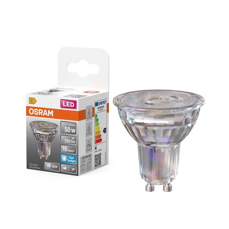 OSRAM LED STAR PAR16 Spot (ex 50W) 4,3W / 6500K Bianco freddo GU10
