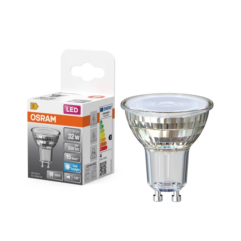 OSRAM LED Star Lampada Riflettore, 4.3W, 350lm, GU10, Luce diurna fredda