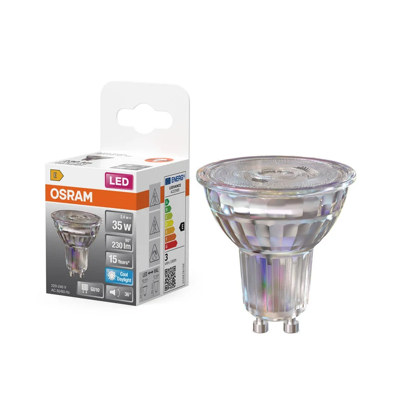 OSRAM LED LED STAR PAR16 Spot (ex 35W) 2,6W / 6500K Bianco freddo GU10