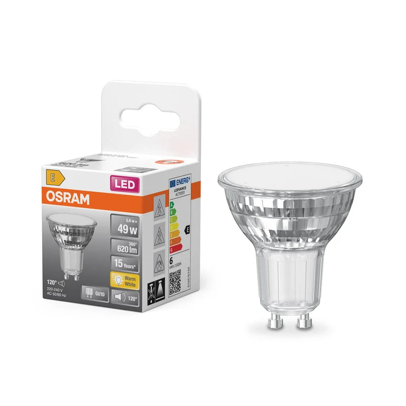 OSRAM LED Riflettore Lampada LED STAR PAR16 6.9W 827 GU10 620lm, 620 lm, 2700 K, Bianco caldo